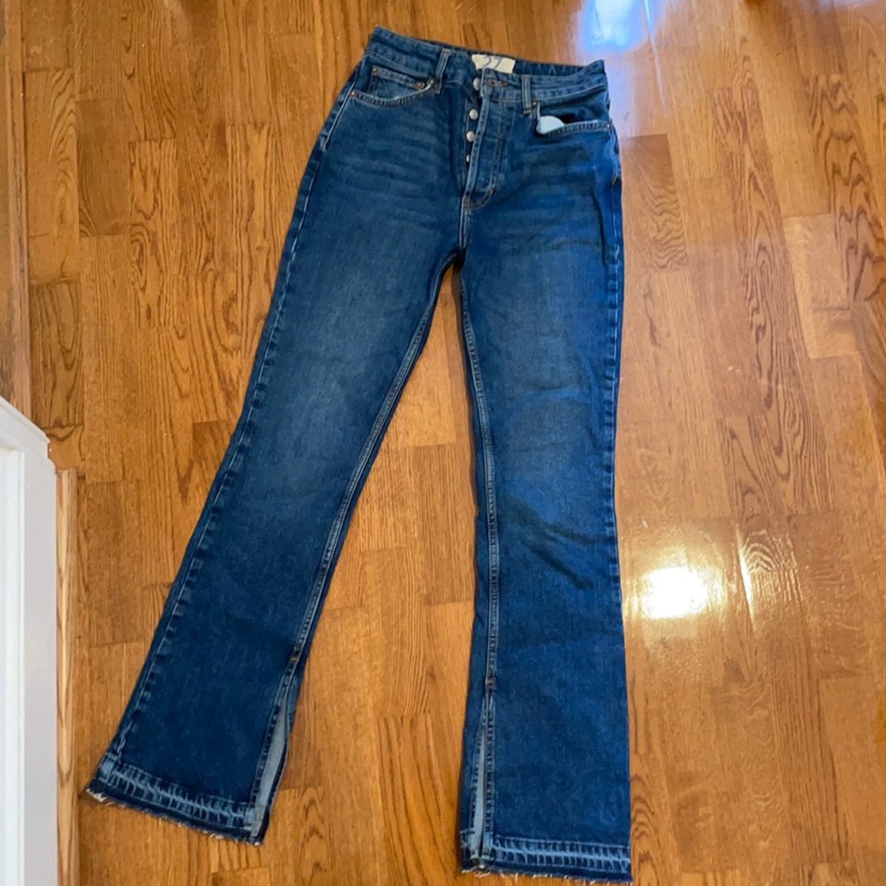 Free People Slit Bootcut Jeans